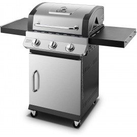 Dyna-Glo DGP397SNP-D Premier 3 Burner Propane Gas Grill, Stainless