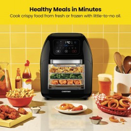 CHEFMAN Multifunctional Digital Air Fryer+ Rotisserie, Dehydrator, Con
