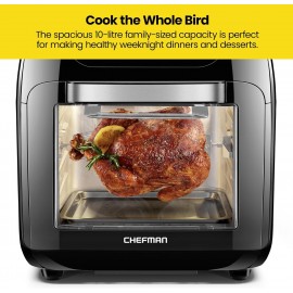 CHEFMAN Multifunctional Digital Air Fryer+ Rotisserie, Dehydrator, Con