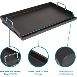 Utheer 25 x 16 Nonstick Coating Cooking Griddle for Gas Grill, Univers