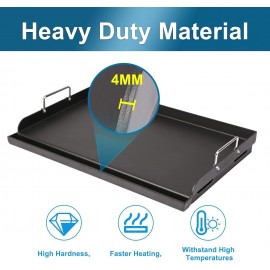 Utheer 25 x 16 Nonstick Coating Cooking Griddle for Gas Grill, Univers