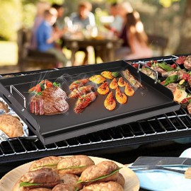 Utheer 25 x 16 Nonstick Coating Cooking Griddle for Gas Grill, Univers