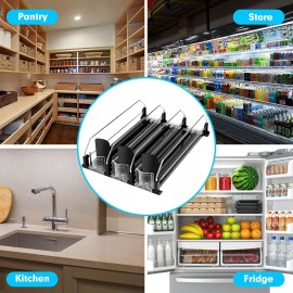 BingoHive Drink Dispenser for Refrigerator, Self-Pushing Soda Can Orga