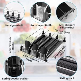 BingoHive Drink Dispenser for Refrigerator, Self-Pushing Soda Can Orga