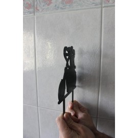 CARISPIBET Wedding cake topper party cake decorative for dog lovers an