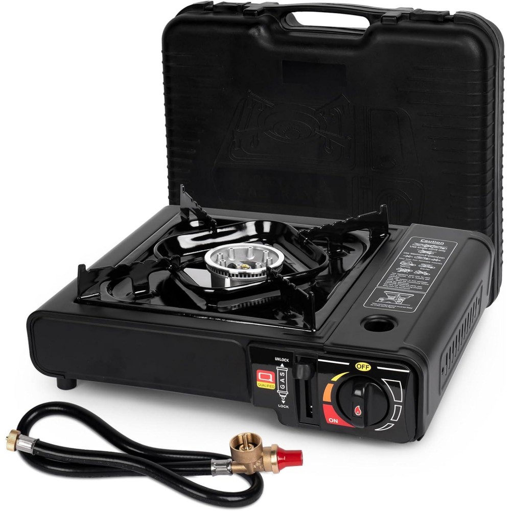 SHINESTAR Dual Fuel Stove with Butane & Propane Compatibility, Portabl
