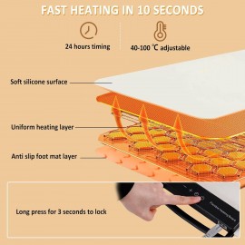 BAOSHISHAN Food Warming Tray 40-100℃ Electric Heat Storage Plate 24H-T