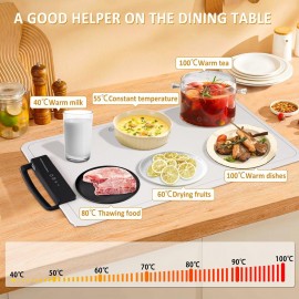 BAOSHISHAN Food Warming Tray 40-100℃ Electric Heat Storage Plate 24H-T