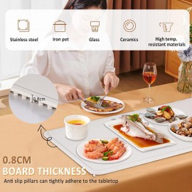 BAOSHISHAN Food Warming Tray 40-100℃ Electric Heat Storage Plate 24H-T