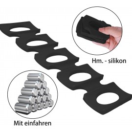 Pack of 3 bottle holders, refrigerator, silicone foldable bottle rack,