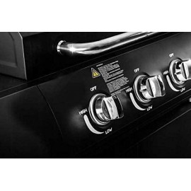 Deluxe 4+1 Gas Burner Grill BBQ Barbecue incl. Side Burner