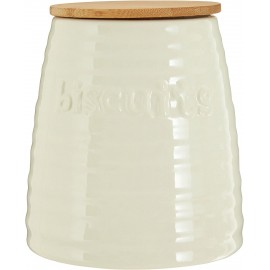 Premier Housewares Biscuit Ceramic Kitchen Storage Jars Cream Cookie J