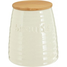 Premier Housewares Biscuit Ceramic Kitchen Storage Jars Cream Cookie J