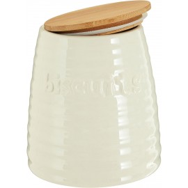Premier Housewares Biscuit Ceramic Kitchen Storage Jars Cream Cookie J