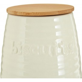 Premier Housewares Biscuit Ceramic Kitchen Storage Jars Cream Cookie J