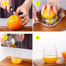 Stainless Steel Lemon Squeezers, Manual Juicer Lime Citrus Orange Frui