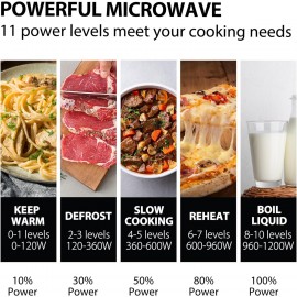 Toshiba 800w 23L Microwave Oven with Digital Display, Auto Defrost, On