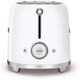 Smeg TSF01WHUK Retro Style 2 Slice Toaster - White