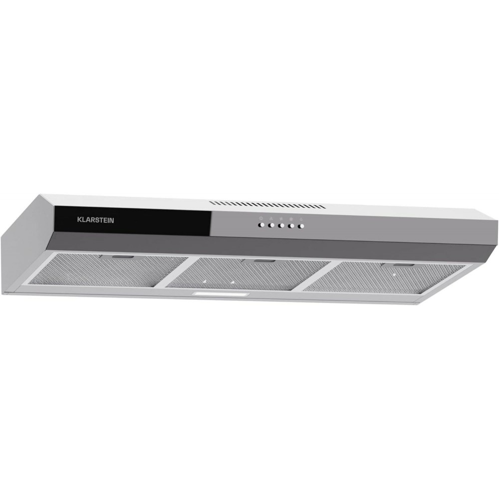 Klarstein extractor hood 90 cm, exhaust extractor hood with dishwasher