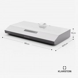 Klarstein extractor hood 90 cm, exhaust extractor hood with dishwasher