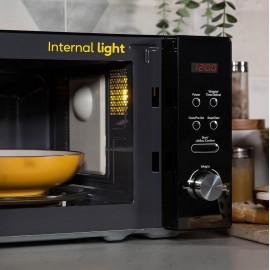 Russell Hobbs RHM2076B 20 Litre 800 W Black Digital Solo Microwave wit