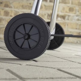 Weber Compact Kettle Charcoal Grill Barbecue, 47cm | BBQ Grill with Li