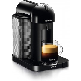 Nespresso, Pod Coffee Machine, Vertuo, Black finish by Krups, XN901840