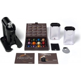 Nespresso, Pod Coffee Machine, Vertuo, Black finish by Krups, XN901840