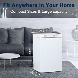 Smad Propane Fridge with Freezer 3 Way LPG/110V/12V RV Refrigerator fo