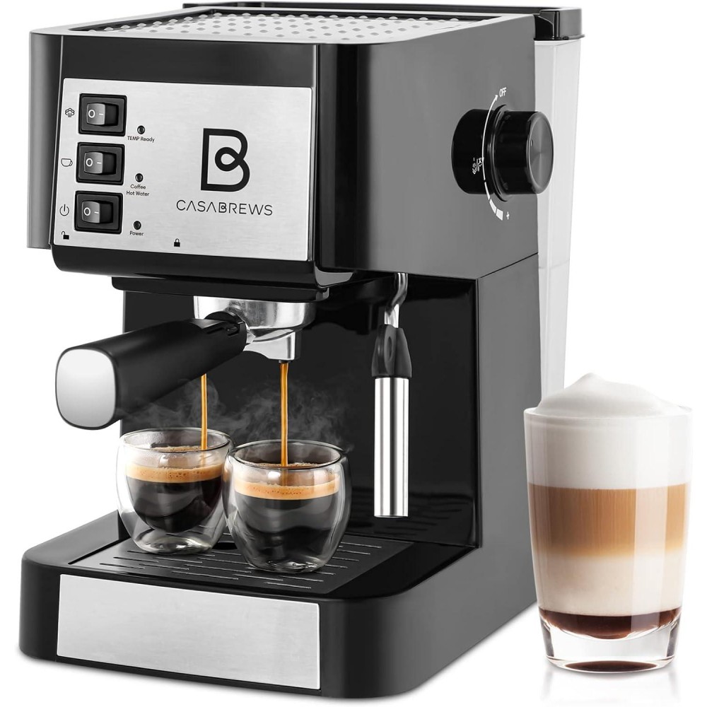 CASABREWS 20 Bar Espresso Machine, Coffee Maker with Steam Milk Frothe
