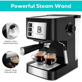 CASABREWS 20 Bar Espresso Machine, Coffee Maker with Steam Milk Frothe