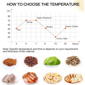 Kwasyo Stainless Steel Food Dehydrator, 6 Tray Fruit Dryer Machine wit