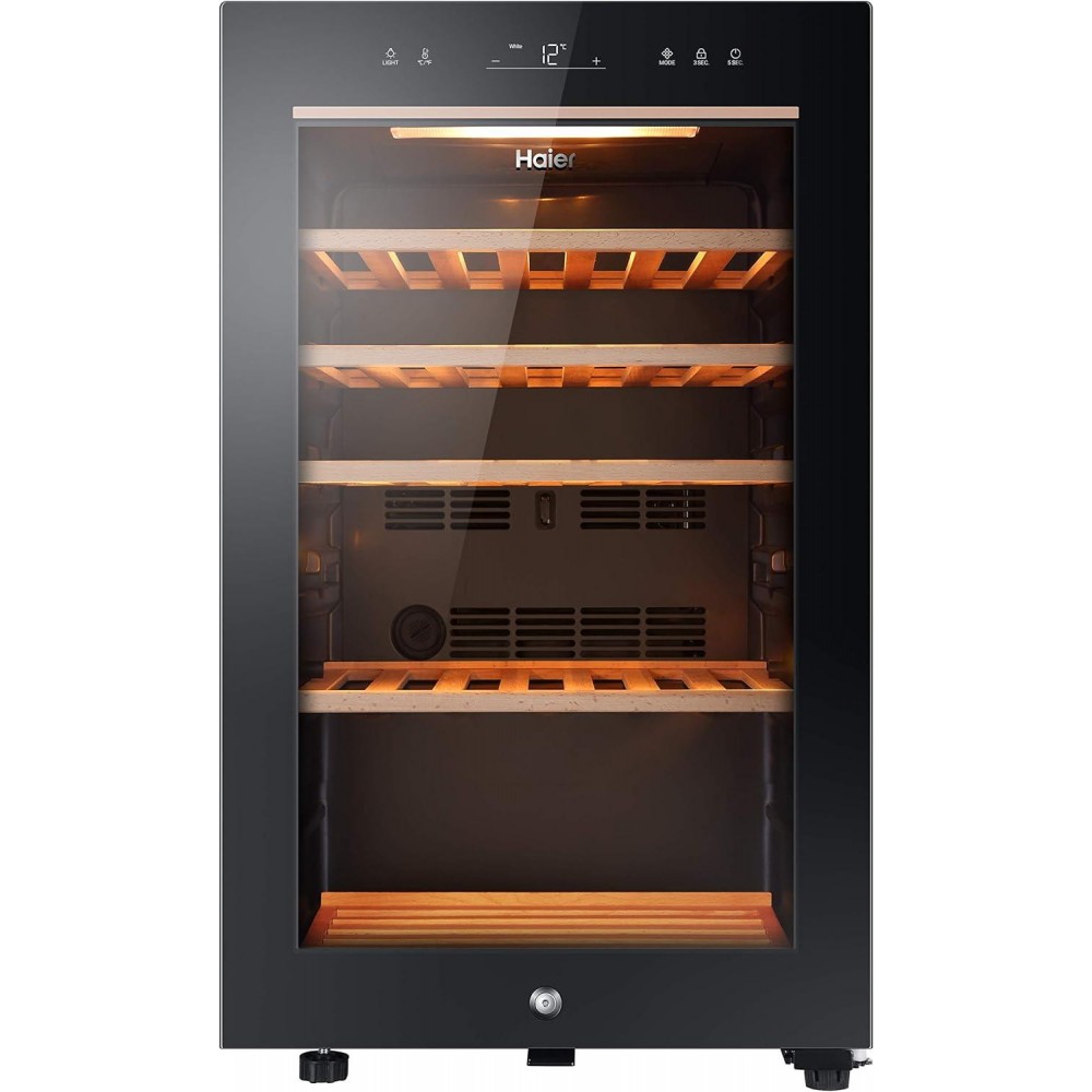 Haier HWS49GA Freestanding Wine Cooler, Single Zone 49 Bottle Single Z