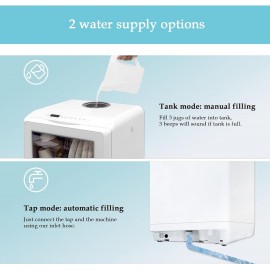 Table Top Dishwasher, Mini Countertop Dishwasher Portable, 6 Programs,
