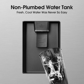 Hisense RQ560N4WCF Freestanding American Fridge Freezer Cross Door, No