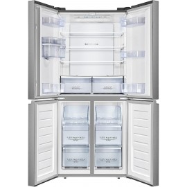 Hisense RQ560N4WCF Freestanding American Fridge Freezer Cross Door, No