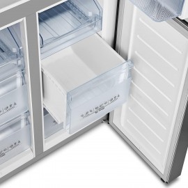 Hisense RQ560N4WCF Freestanding American Fridge Freezer Cross Door, No