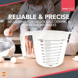 3pk Plastic Measuring Jugs 1 Litre | Plastic Measuring Jug for Kitchen