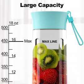 COKUNST 18oz Portable Blender, USB Rechargeable Personal Size Blenders