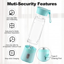 COKUNST 18oz Portable Blender, USB Rechargeable Personal Size Blenders