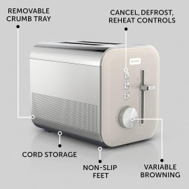 Breville High Gloss 2-Slice Toaster with High-Lift & Wide Slots | Crea