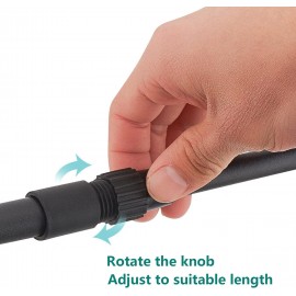 NAIMP 3 Tiers Expandable Microwave Oven Rack with 6 Hooks, Microwave S