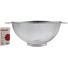 FACKELMANN Wire Colander, Stainless Steel, Fine Mesh Sieve, Flour Sift