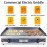 DULNICE Commercial Electric Griddle, 73cm Large Stainless Steel Counte