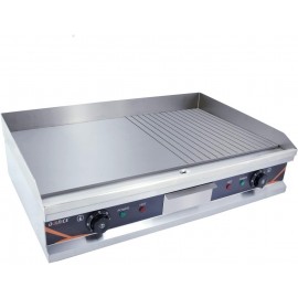 DULNICE Commercial Electric Griddle, 73cm Large Stainless Steel Counte