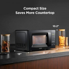 Comfee EM720CPL-PMB Countertop Microwave Oven with Sound On/Off, ECO M