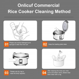 Commercial Rice Cooker 70-Cup Cooked (35-Cup Uncooked) Stainless Steel