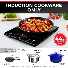 Mueller RapidTherm Portable Induction Cooktop Hot Plate Countertop Bur