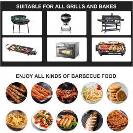 EXTSUD BBQ Grill Mat, 5 Pcs bbq Grill Mats Non Stick Reusable and Baki