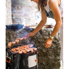 ProQ BBQ Smoker (Frontier V4) - 4in1 Charcoal Meat Smoker BBQ - Outdoo